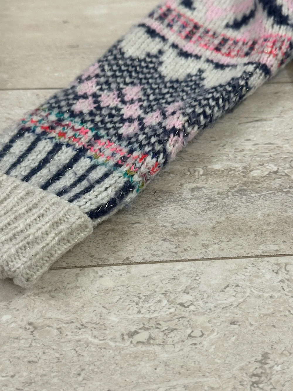 Cat & Jack Girls Fair Isle Cardigan 5T